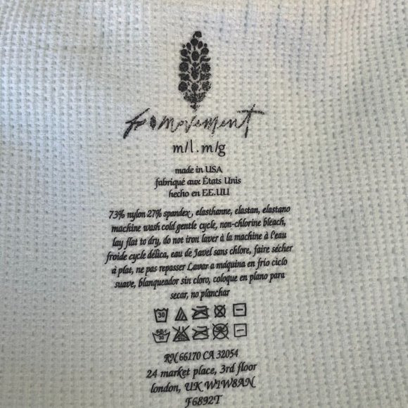 FREE PEOPLE HAPPINESS RUNS MINT GREEN SQUARE NECK CROP SZ: XS/S M/L NWOT - Picture 6 of 10